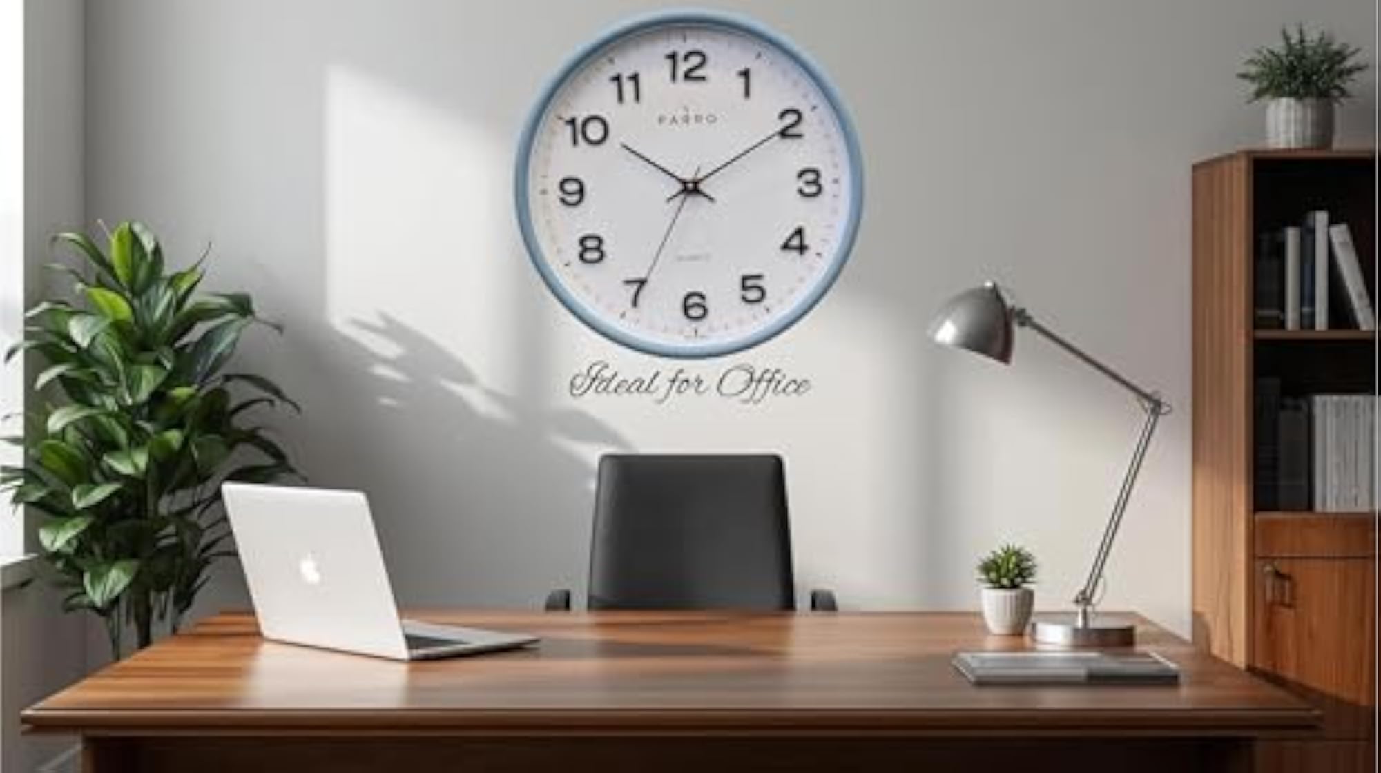 Stylish 12-Inch Quartz Analog Plastic Wall Clock
